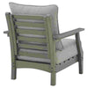 Cora Outdoor Lounge Set | Slatted Back | Cushions | Gray