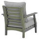 Cora Outdoor Lounge Set | Slatted Back | Cushions | Gray