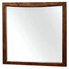 Mirror with Rectangular Wooden Frame, Cherry Brown
