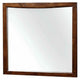 Mirror with Rectangular Wooden Frame, Cherry Brown