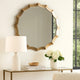 Vivian Wall Mirror | Scalloped Metal Frame | Gold | 28 x 28
