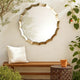 Vivian Wall Mirror | Scalloped Metal Frame | Gold | 28 x 28