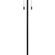 Nova Floor Lamp | Drum Shade | Pull Chain | White & Black