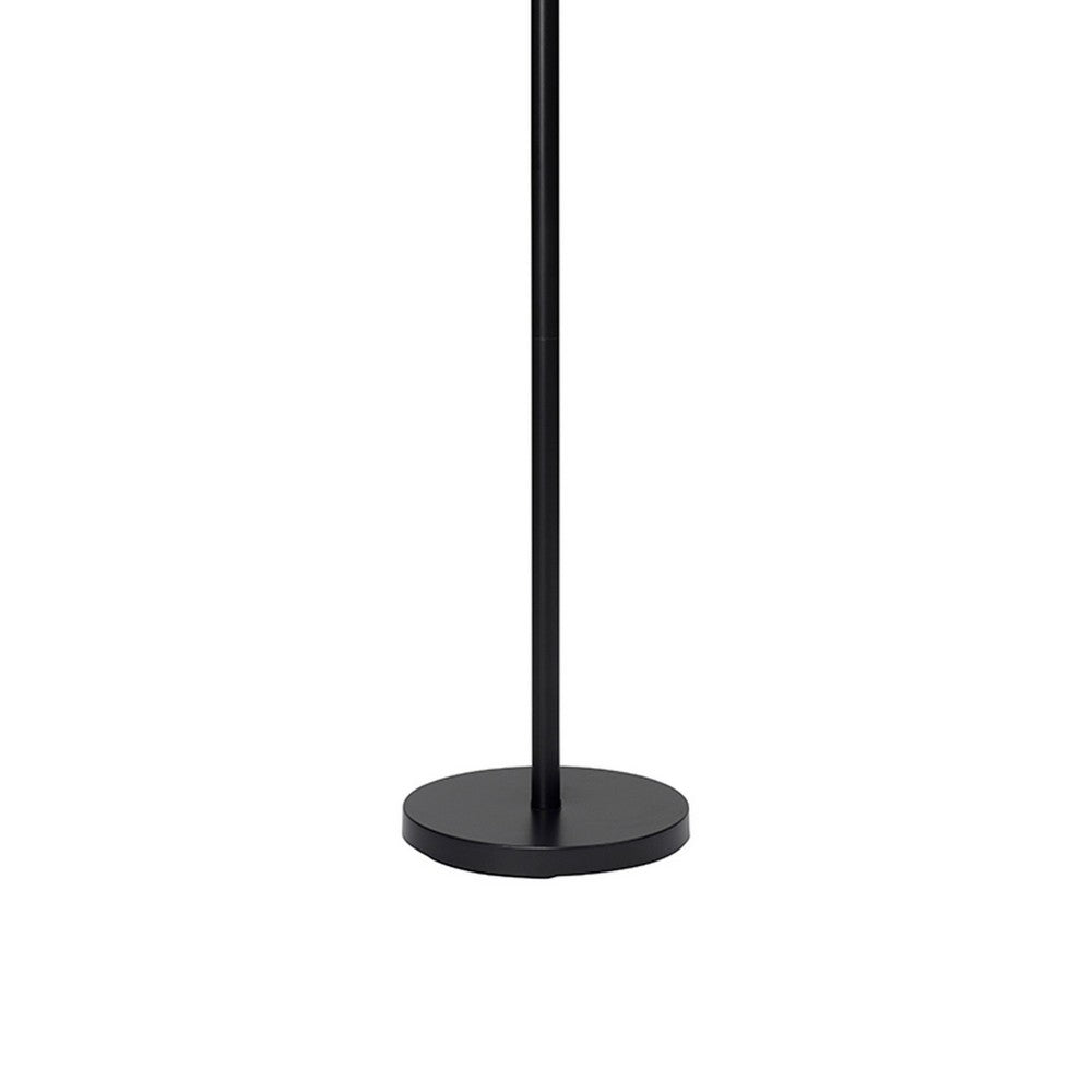 Nova Floor Lamp | Drum Shade | Pull Chain | White & Black