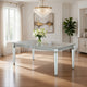 Vivian Dining Table | Leaf Extension | Raised Apron | Silver