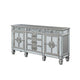 Vivian Server | 6 Mirrored Drawers | 2 Doors | Silver