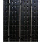 Wooden 4 Panel Screen with Button Tufting and Nailhead Trims Black By Casagear Home BM26463