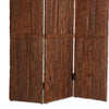 Wooden Foldable 3 Panel Room Divider with Plank Style, Small, Brown - BM26473 By Casagear Home