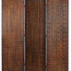 3 Panel Foldable Room Divider with Patterned Wood Panelling Brown BM26485