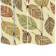3 Panel Canvas Made Foldable Screen with Leaf Print Multicolor BM26520
