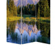 3 Panel Landscape Print Foldable Canvas Screen Multicolor BM26525