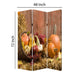 3 Panel Foldable Canvas Screen with Vegetable Still Print Multicolor BM26529