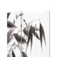 3 Panel Foldable Canvas Screen with Lily Print Black and White BM26531
