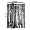 3 Panel Canvas Foldable Screen with Birch Print Black and White BM26560