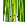 3 Panel Foldable Room Divider with Bamboo Design Print Green BM26562