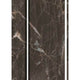 3 Panel Marble Print Canvas Room Divider Dark Brown BM26567