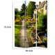 3 Panel Garden Print Canvas Room Divider, Multicolor