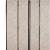 4 Panel Scripted Fabric Wooden Foldable Room Divider Beige and Brown BM26595
