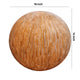 Contemporary Ribbed Finish Sandstone Decor Ball with Lights Brown BM26619