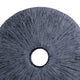 Ribbed Round Sandstone Wall Decor with Cut Out at Centre Large Gray BM26624