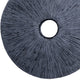 Ribbed Round Sandstone Wall Decor with Cut Out at Centre Large Gray BM26624