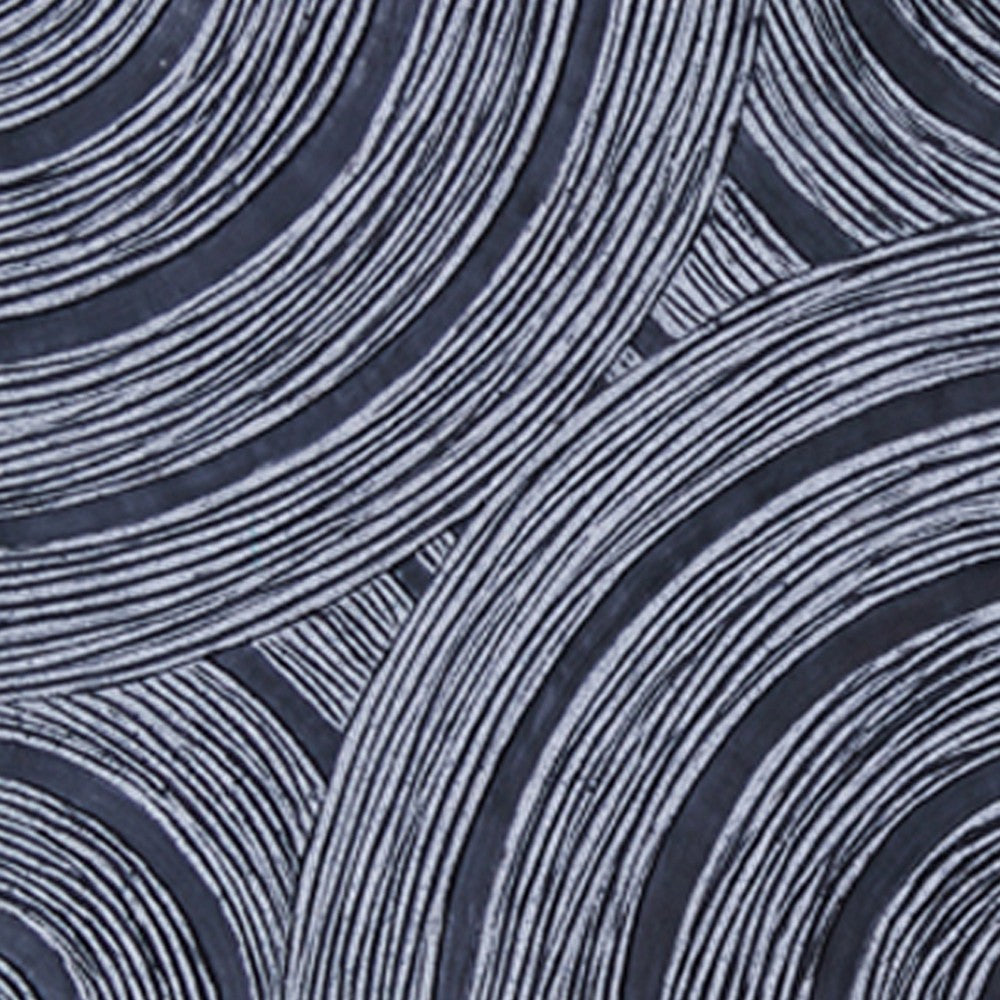 Square Sandstone Wall Decor with Lined Circular Design Large Gray BM26632