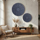 Round Sandstone Wall Decor with Stardust Pebble, Large, Gray