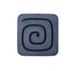 Sandstone Wall Decor with Square Spiral Design, Gray and Black