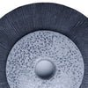 Round Dual Layer Glass and Sandstone Wall Decor Large Gray BM26639
