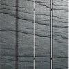 4 Panel Canvas and Metal Frame Room Divider Slate Gray BM26646