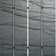 4 Panel Canvas and Metal Frame Room Divider Slate Gray BM26646
