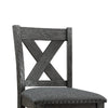 Cora Chair Set | High X-Back | Nailhead Trim | Brown BM266488