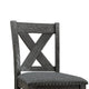 Cora Chair Set | High X-Back | Nailhead Trim | Brown BM266488