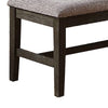 Dining Bench with Fabric Upholstery and Cushioned Seat Brown By Casagear Home BM266489