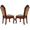 Cora Side Chair Set | Crown Top | Fabric Seat | Brown