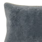 Rectangular Throw Pillow with Cotton Cover, Gray By Casagear Home