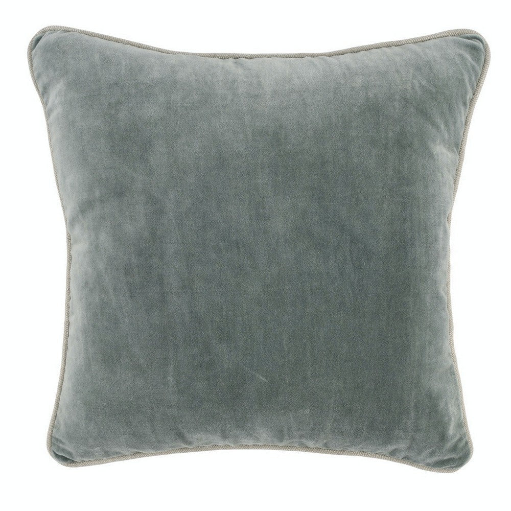 Luxe Throw Pillow | Square | Cotton Cover | Sage Green