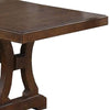 Dining Table with Trestle Base and Extension Leaf Brown By Casagear Home BM268885