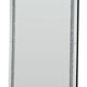 Floor Mirror with Faux Diamond Inlays and LED Trim Silver By Casagear Home BM268947