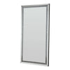 Vivian Floor Mirror | LED Trim | Faux Diamond Inlays | Silver