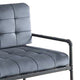 Loveseat with Tufted Velvet Seat and Metal Frame Gray BM268982