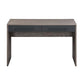 Writing Desk with 2 Drawers and Panel Base, Gray By Casagear Home