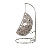 Arlo Hanging Chair | Wicker Frame | Circular Motifs | Gray