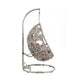 Arlo Hanging Chair | Wicker Frame | Circular Motifs | Gray