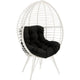 Arlo Lounge Chair | Wicker Patio | Angled Metal Legs | White BM269036