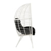 Arlo Lounge Chair | Wicker Patio | Angled Metal Legs | White BM269036