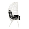 Arlo Lounge Chair | Wicker Patio | Angled Metal Legs | White BM269036