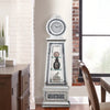 Vivian Grandfather Clock | 3 Compartments | Mirrored | Silver