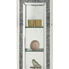 Grandfather Clock with 4 Compartments and Mirror Frame Silver BM269092