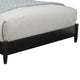 Queen Platform Bed with Panel Headboard, Black